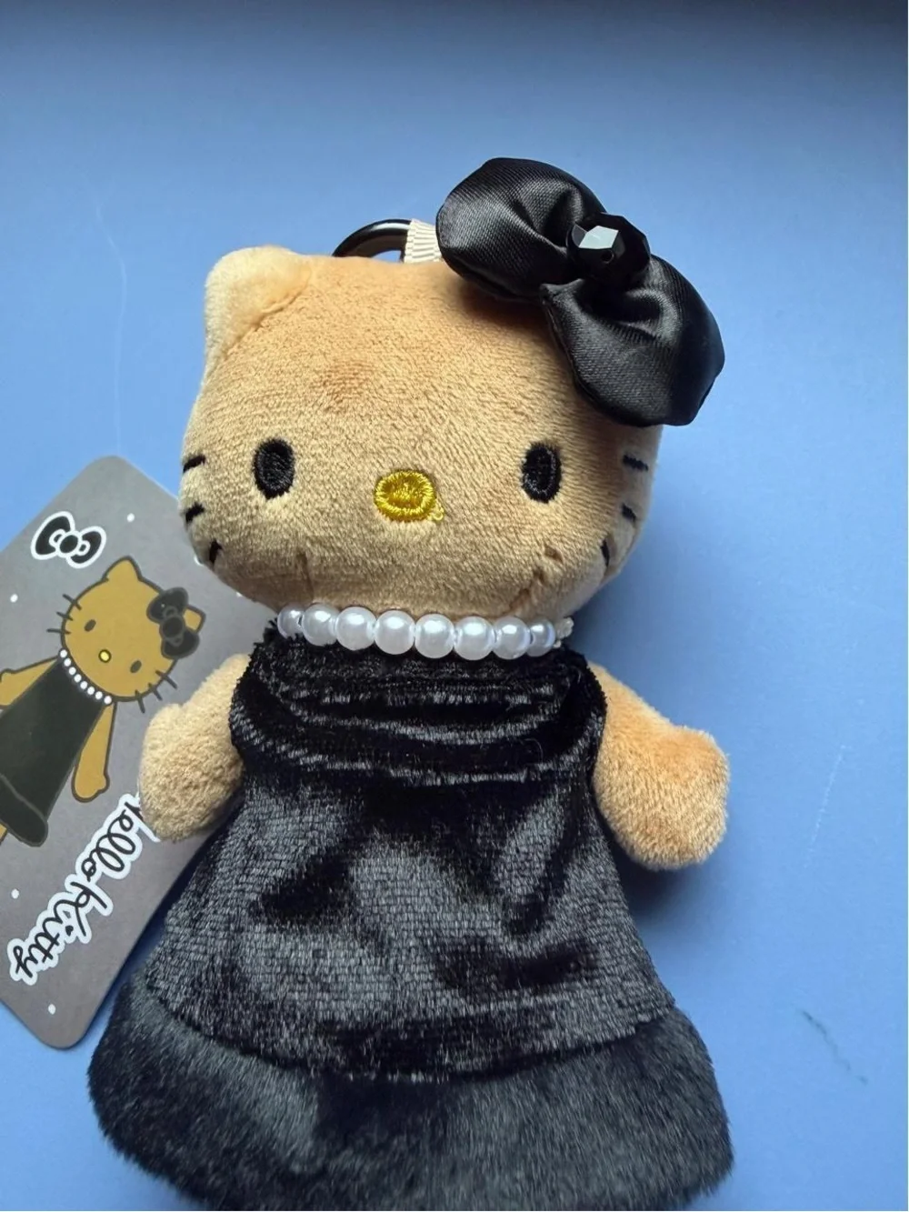 Hello Kitty Black Dress Plush Keychain - Kids Accessories